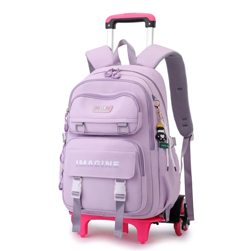 

Rolling Bag for School Backpack for Kids Bagpack Women Cartables Scolaires Filles Material Escolar Plecak Szkolny Girl Back Pack