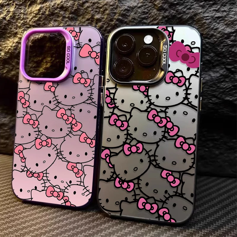 Hello Kitty Gradient Pink Matte Case for Samsung Galaxy A55 A35 A25 A15 A05 A05S 5G A13 A23 A12 A22 A32 A52 A52S A72 A51 A71 4G