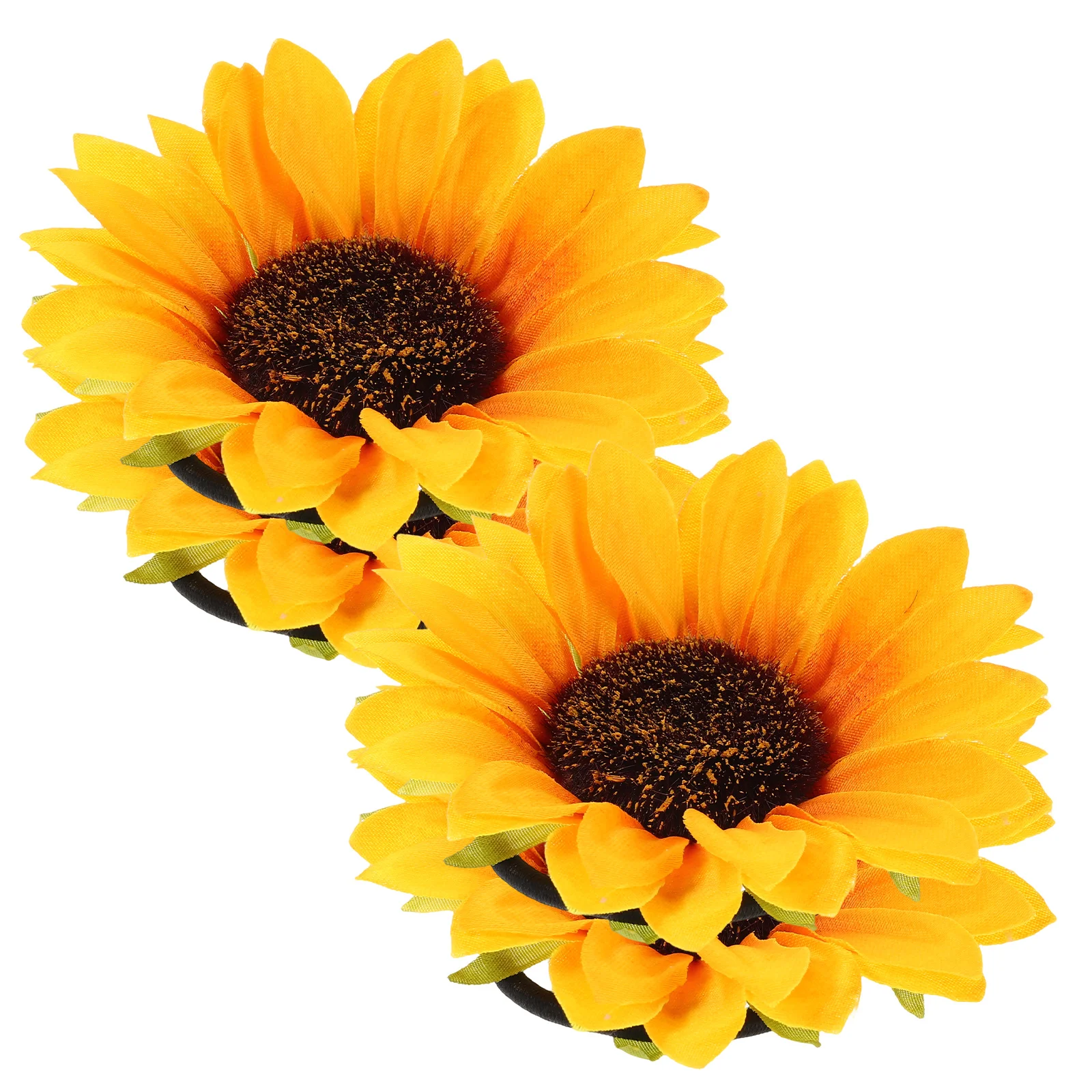 

4 Pcs Sunflower Wrist Bracelet Corsage Bracelets Yellow Artificial Corsages Child