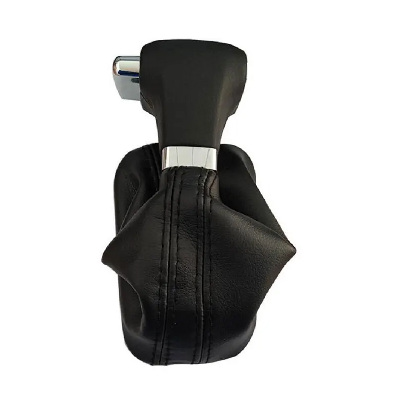 Automatische AT Auto Shift Schaltknauf Gaitor Leder Abdeckung Shifter Hebel Stick Für Skoda VW Tiguan Touran Bora Passat – Detail 7