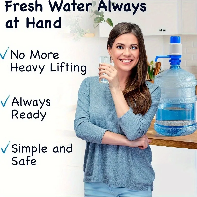 Manual Water Pump, Pressurized Water Distribution Pump, Dorm/Home/Outdoor Camping/Picnic Essential, Back to School Season, Chris