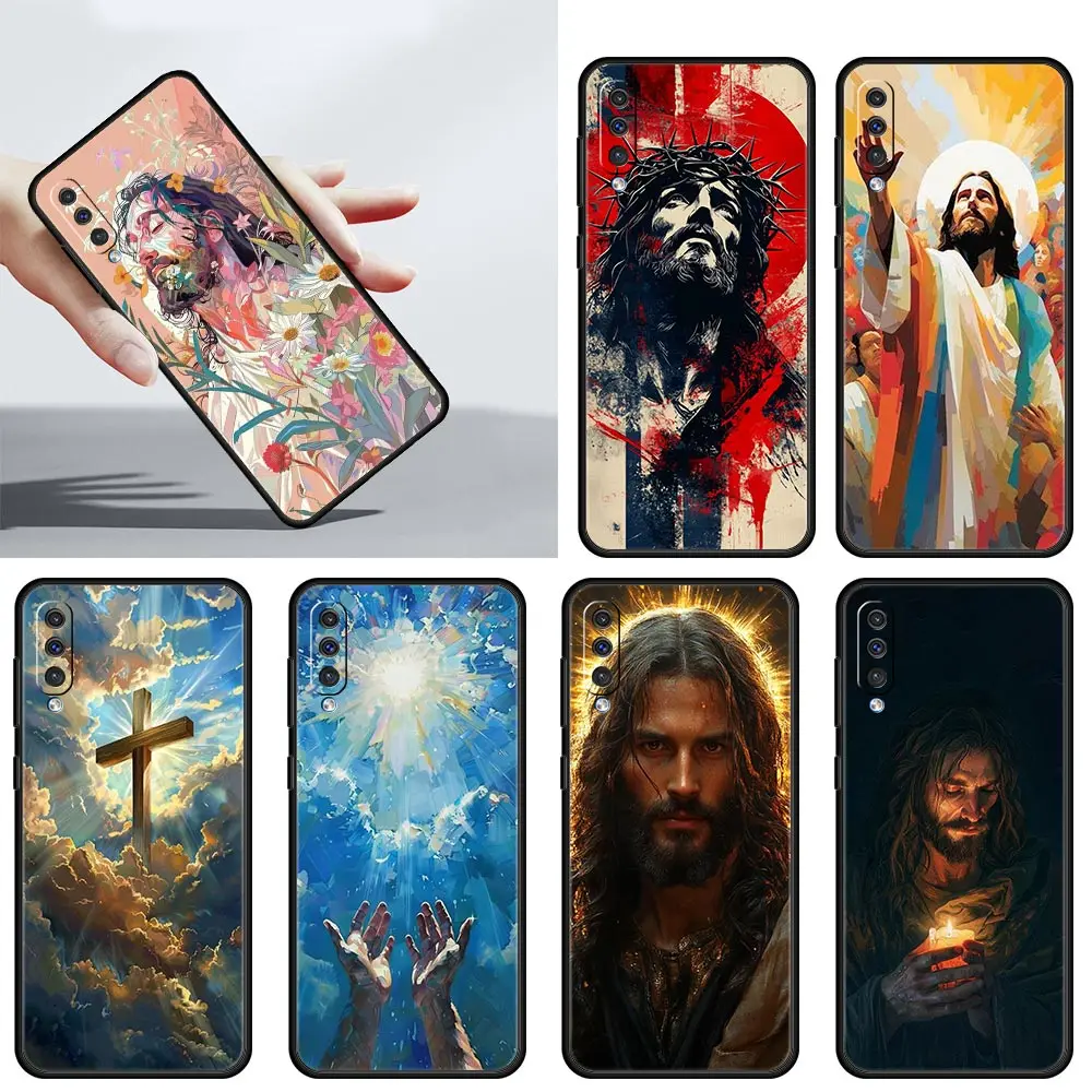 Case Faith Christian Religious Jesus For Samsung A24 A12 A14 A16 A32 A50 A70 A20E A20S A22 A34 A54 A42 A52 5G A04s A06 Cover