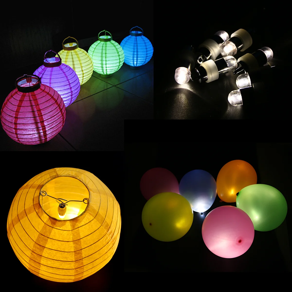 

LEORX 30pcs LED Party Lights Non-Blinking Waterproof Lights for Balloons Floral or Wedding Decorations (Warm