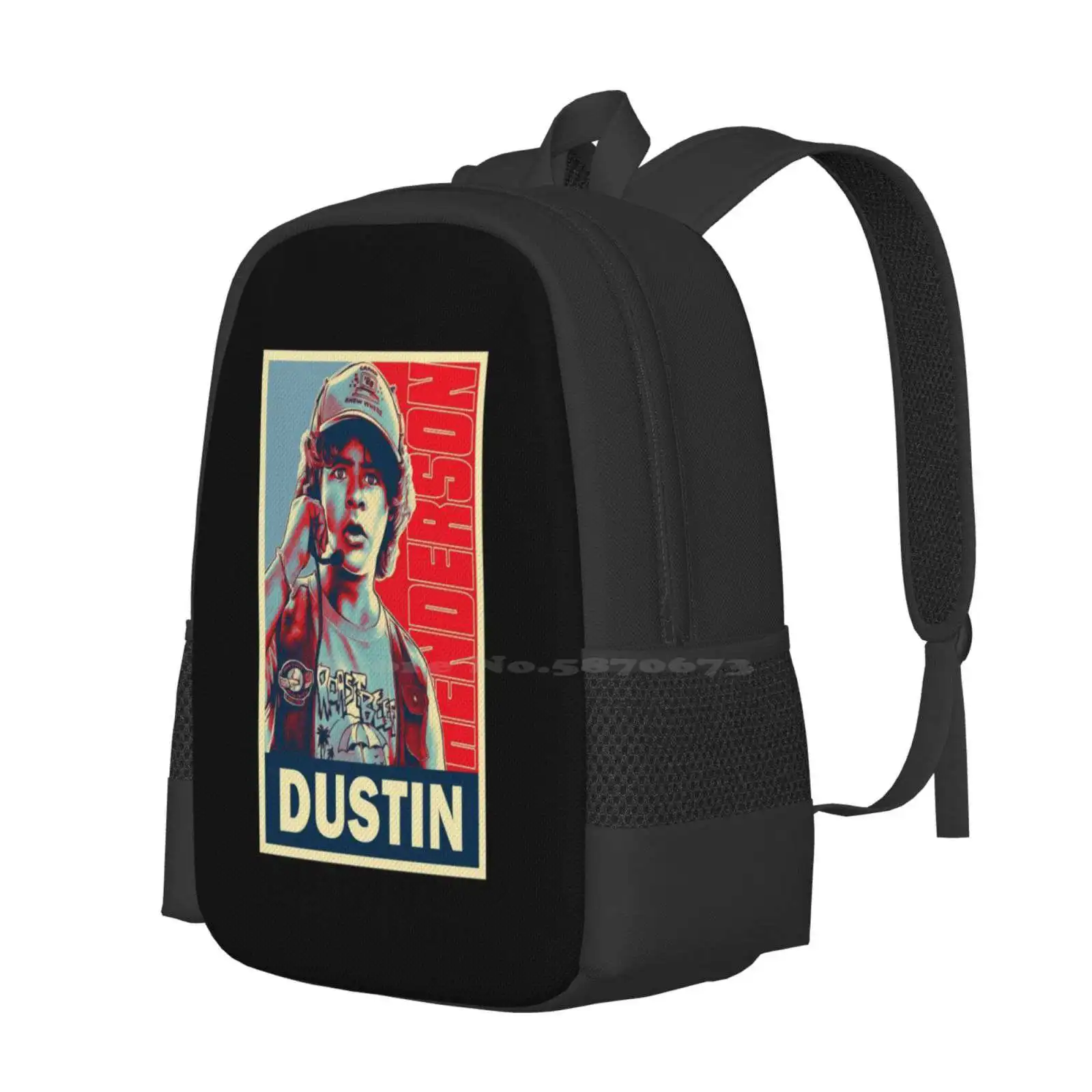 Dustin Hot Sale Schoolbag Backpack Fashion Bags Eleven Stanger Starnger Stranger Stranger Stranger Strangers Badass Fanart Pop