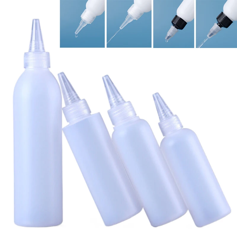 

20Pcs/lot 10ml-250ml Plastic Squeeze Squirt Bottles Applicator with Twist Top Cap Liquid Water Soap Dispenser Filling Containers