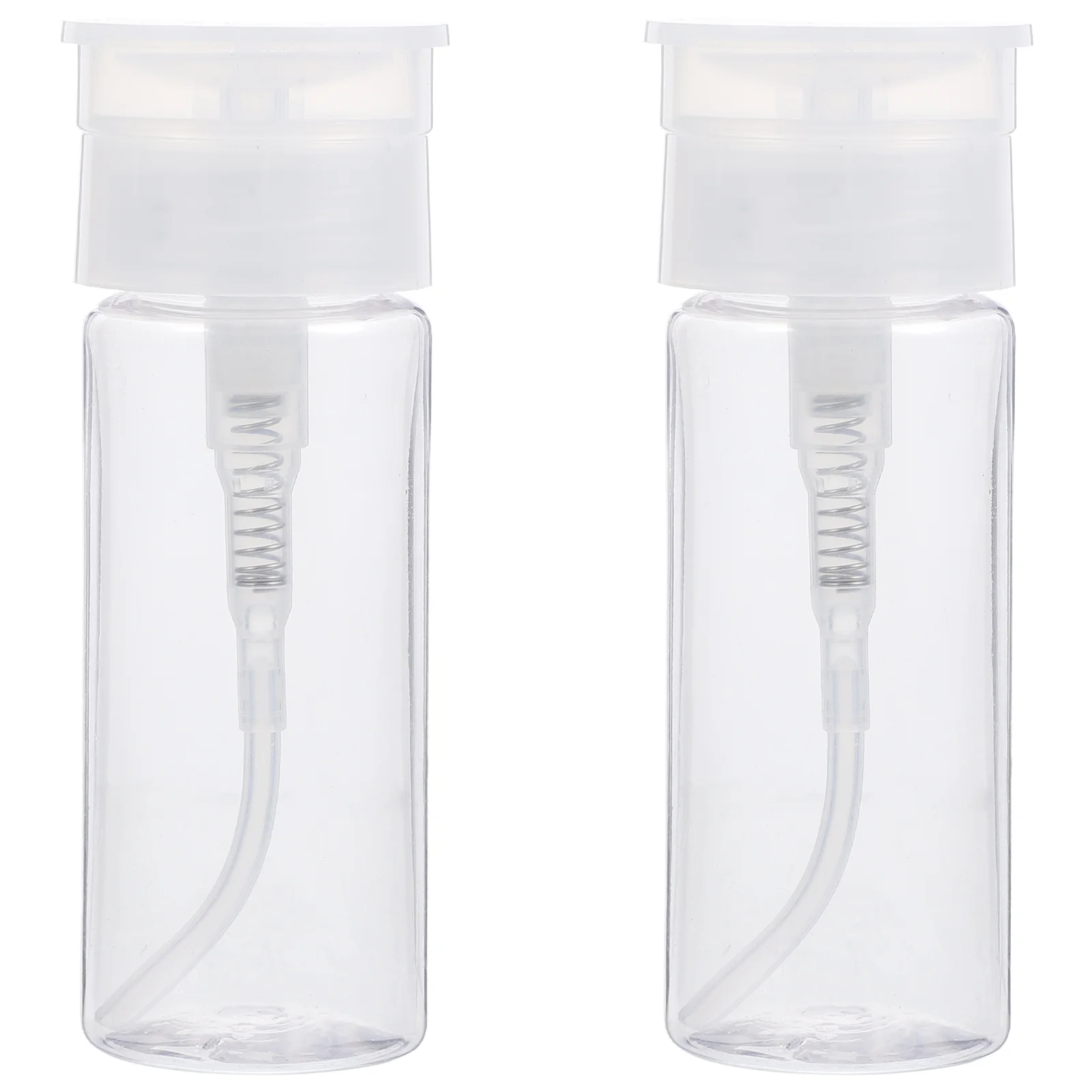 2 Pcs Waterbottle Press The Sub-packing Empty Concise Toiletries Durable Cleansing Holder Liquid Lotion Travel