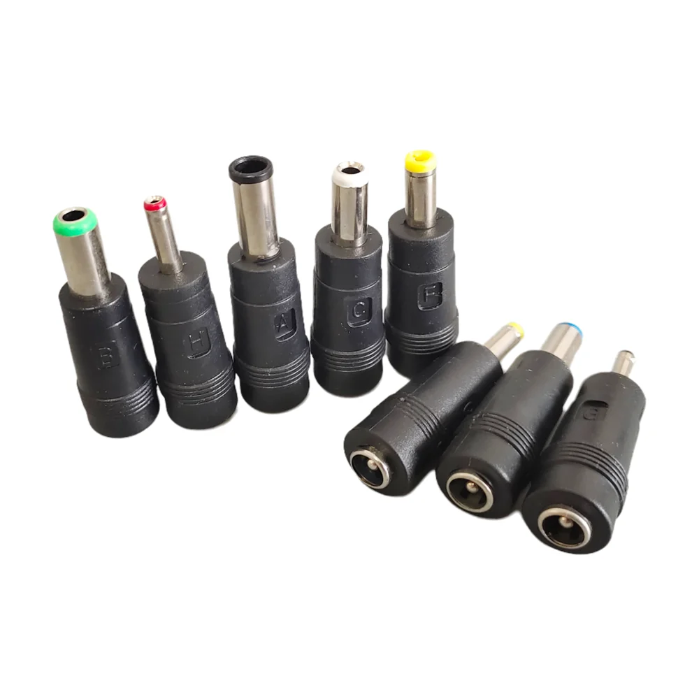 2/5/10 Uds adaptador de alimentación CC macho a hembra 3,5x1,35mm 4,0x1,7mm 4,8x1,7mm 5,5x2,1mm 5,5x2,5mm 6,3x3,0mm 6,0x4,4mm conector Lapto
