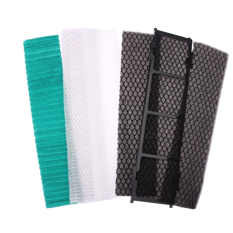 1/2Pcs Air Conditioner Filter Sterilization Cotton Sheet Antibacterial Filter Elements And Holder