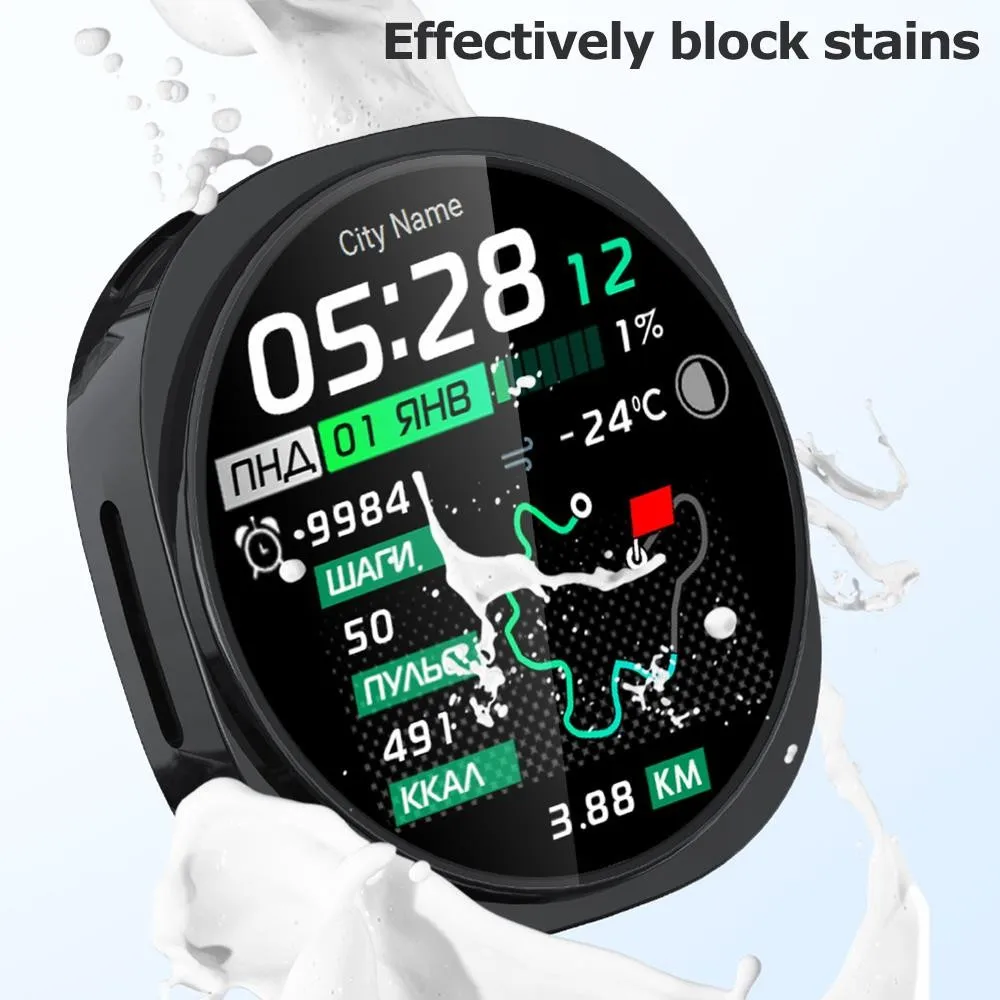 Soft TPU Case+Film For Samsung Galaxy Watch 8 44mm Accessories Screen protector All-Around cover on Samsung Watch8 40mm