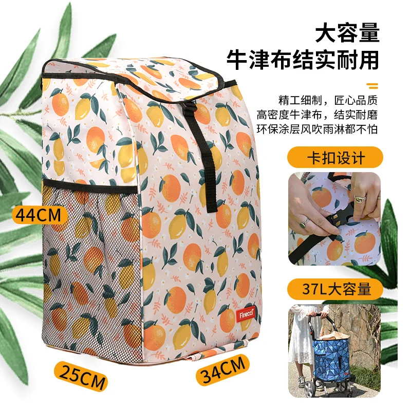 

Folding trolley shopping cart bag waterproof shopping bag original matching F4