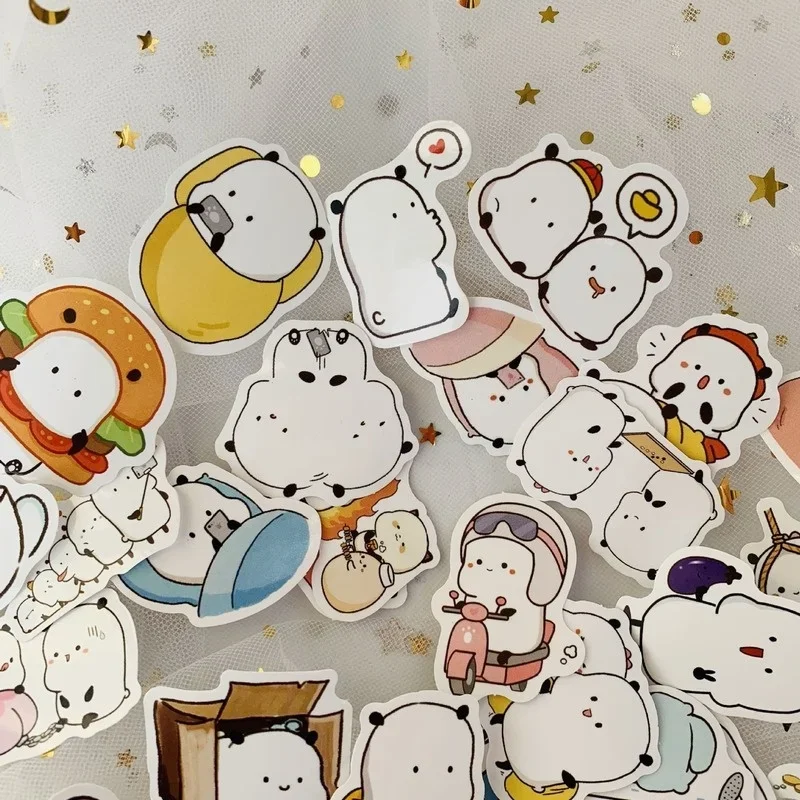 1Sets=38PCS Cute Cartoon Emoticon Pack Stickers Refrigerator Notebook Waterproof Graffiti PVC Stickers