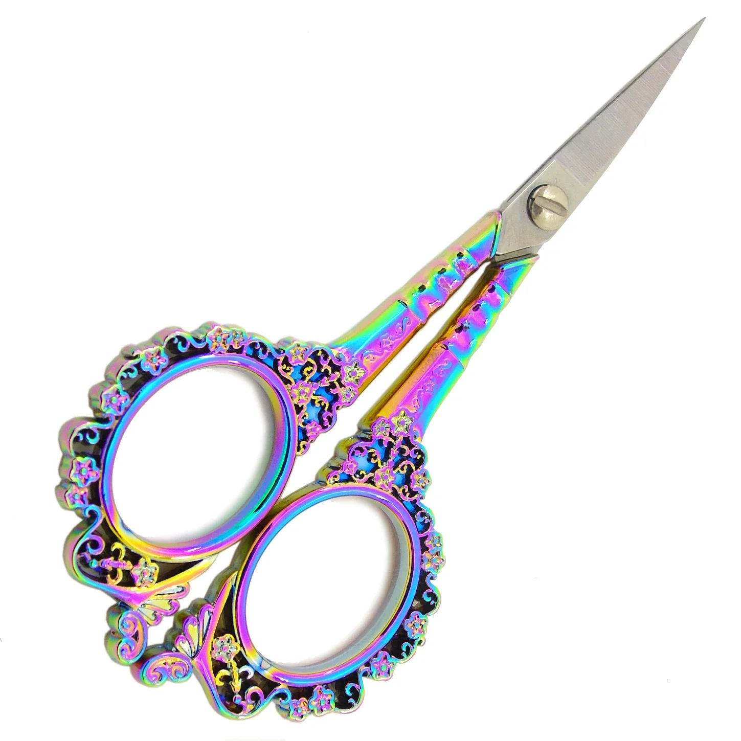 Vintage Chameleon Retro wielofunkcyjne nożyczki Nail Art haft tkanina ścieg krzyżykowy trymer do szycia narzędzie do Manicure