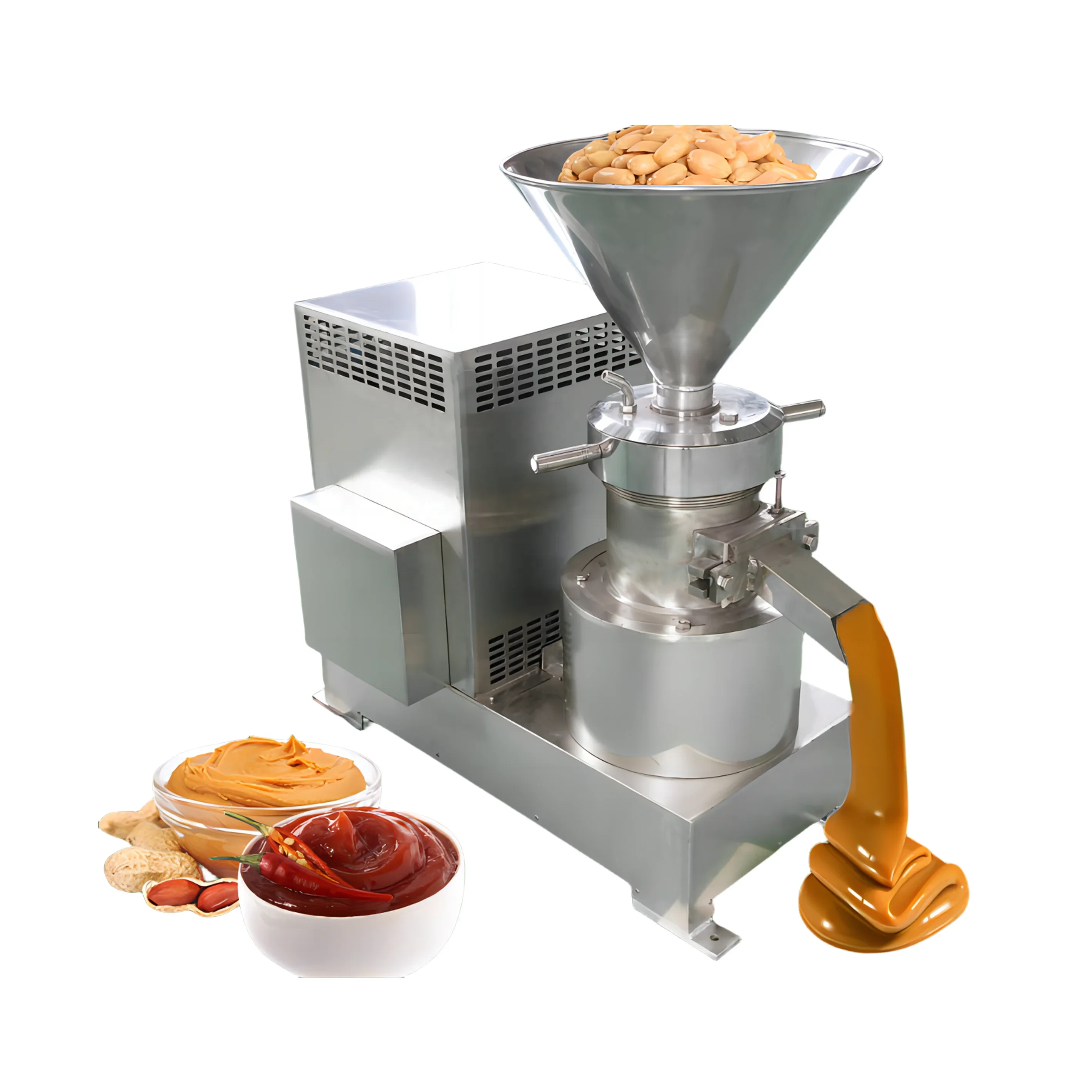 DZJX Mini Colloid Mill Industrial 1000 Litres Sesame Seed Groundnut Multi Vegetable Paste Peanut Butter Making Machine
