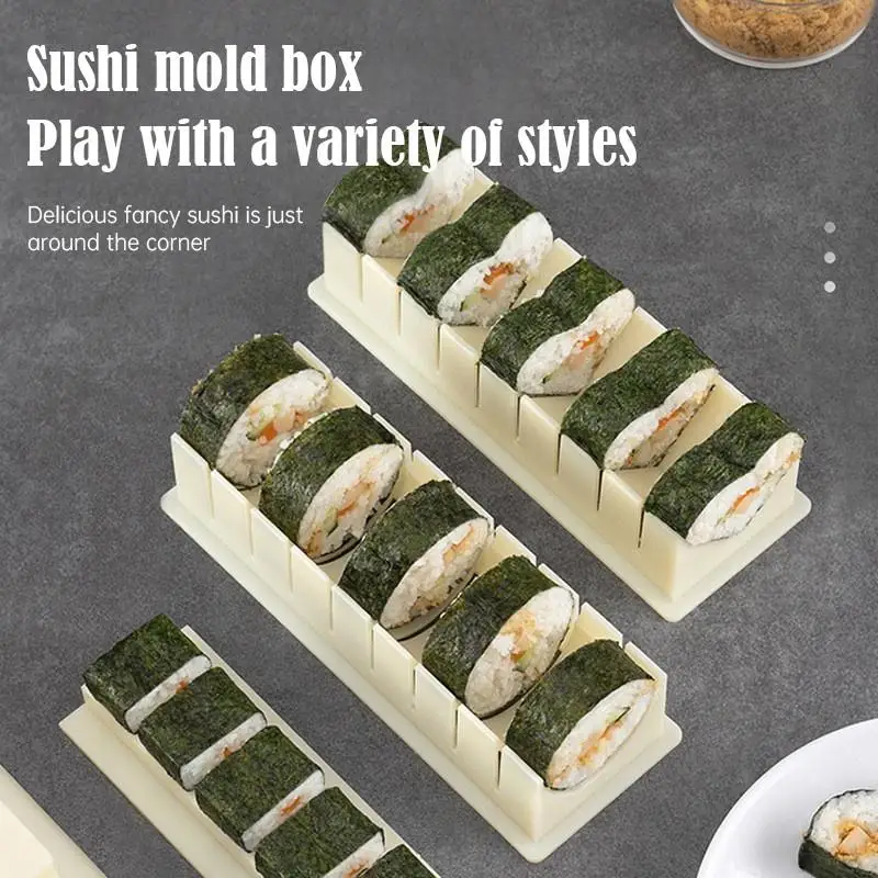 Complete Sushi Making Kit With Various Shape Molds And Sushi Knife Perfect For Home DIY Sushi Party Cooking Lovers