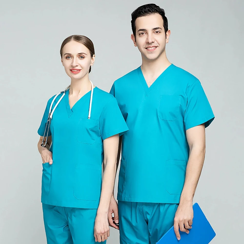 ชุดพยาบาลแบบใหม่ เสื้อยืดและกางเกงยืด ชุดพยาบาล ชุดแพทย์ ชุดศัลยกรรมทันตกรรม ชุดจ็อกเกอร์ อุปกรณ์เสริมสำหรับพยาบาล