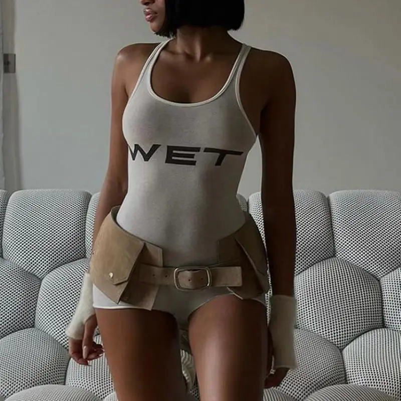 Romper één schouder dames tule net mesh doorzichtig transparant subdoorschijnend pure uitgeholde uitsparing kant sexy festival slank