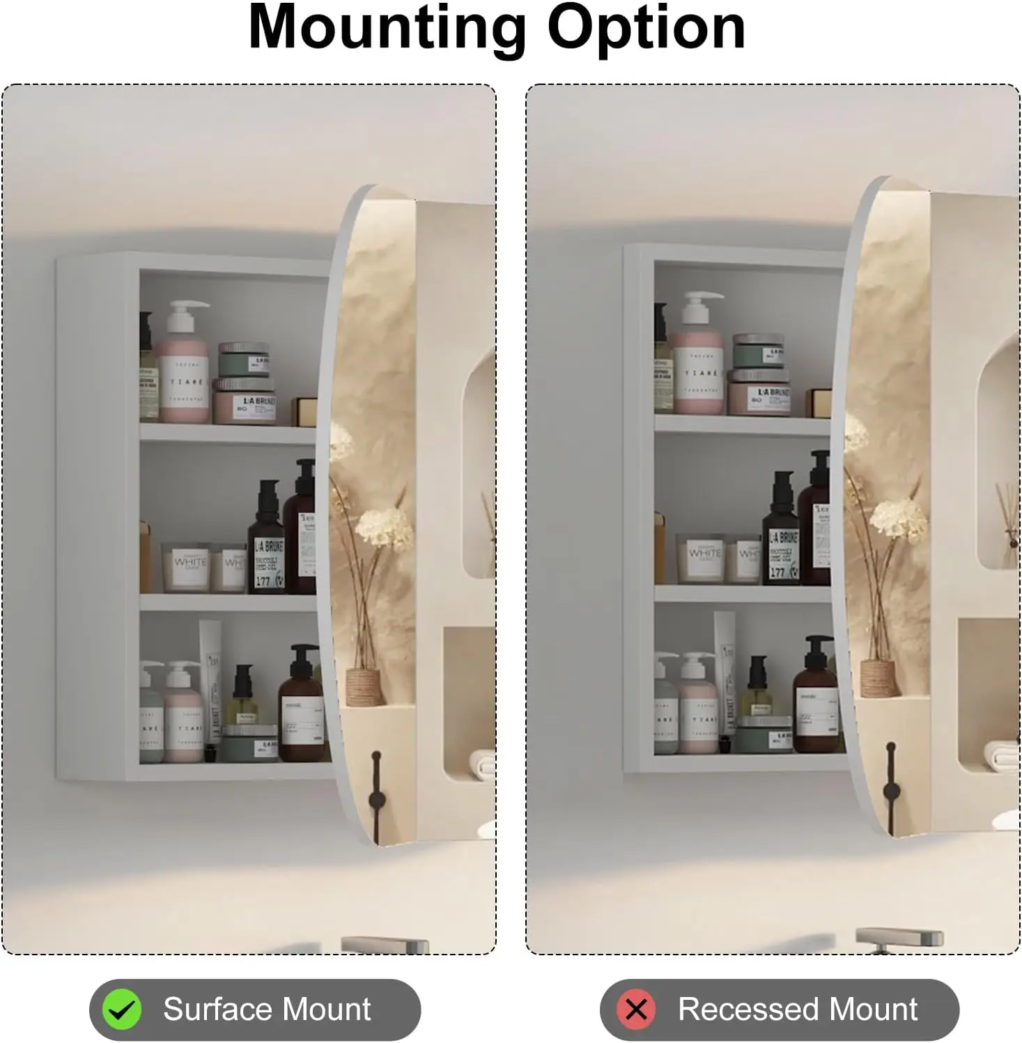 Oval Medicine Cabinet Mirror 4