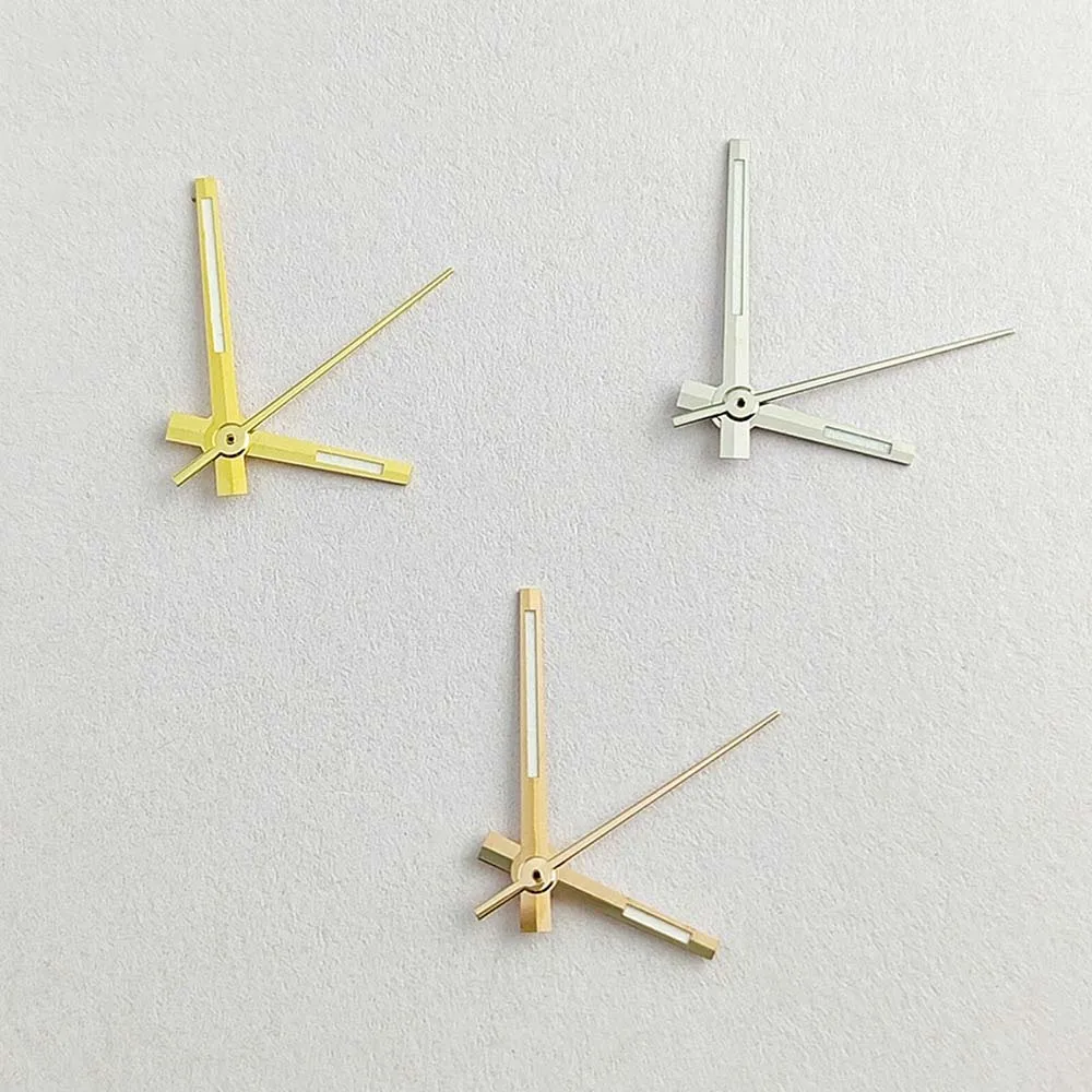 Uhrzeiger, grün leuchtender Zeiger für 8285-Uhrwerk, Gold-/Silberzeiger, 3-polige Nadeln, Uhrenzubehör
