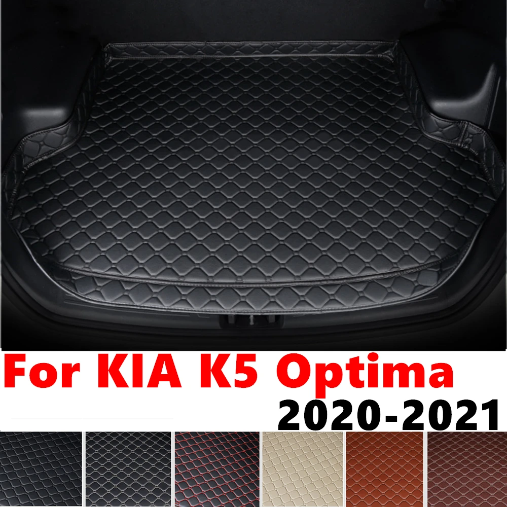 High Side Car trunk mat for KIA K5 Optima 2021 2020 Tail Boot luggage Pad Protect Cover Rear Cargo Liner Interior Accessories