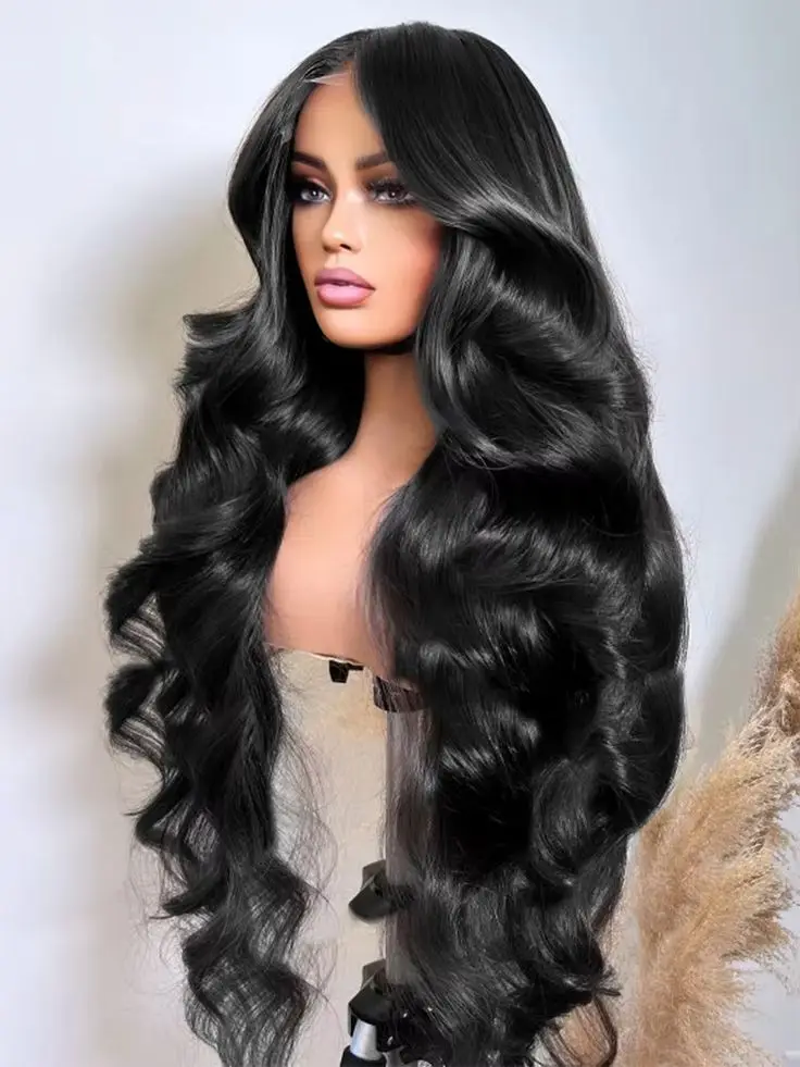 

Парик фронта шнурка, предварительно выщипанный, готовый к ношению, 13x4 HD, бесклеевой парик с объемной волной, парик фронта шнурка для женщин, естественный вид, волнистый парик шнурка Natu