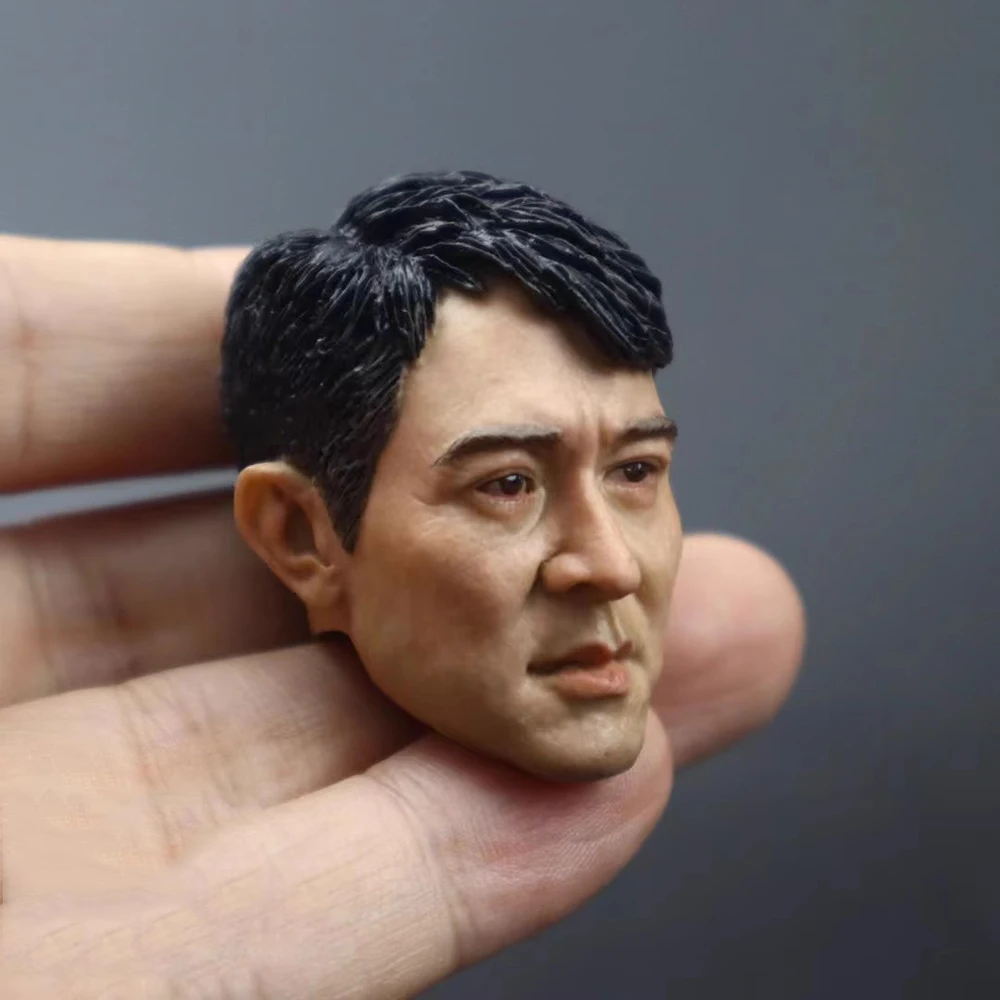 1/6 masculino ásia kung fu jet li bonito cara cabeça esculpir escultura brinquedos modelo para 12 "b001 bd001 figura de ação colecionável diy