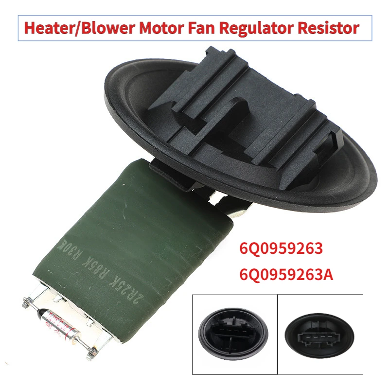6Q0959263 6Q0959263A Para VW Polo/Skoda Fabia Roomster/Seat Ibiza Cordoba/Audi A1 A2 Resistencia Reguladora del Motor del Ventilador del Calefactor