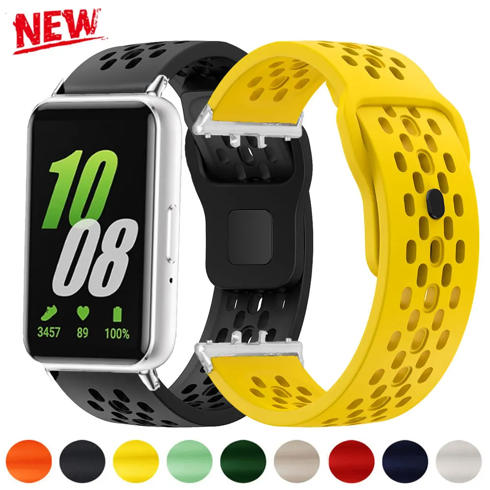 Para Samsung Galaxy Fit 3 bandas pulsera de silicona accesorios pulsera para Samsung Galaxy Fit 3 SM-R390 Correa deportiva reloj