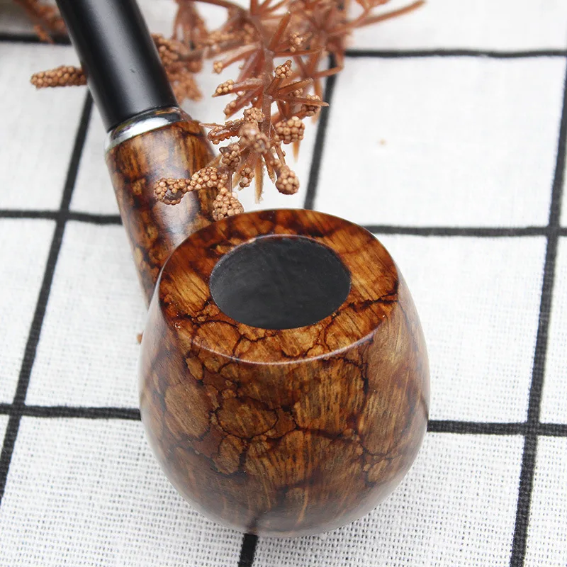 

2026 Personalized Creative Long-stem Solid Wood Pipe, Extra-long Mountain Wood Tobacco Pipe, The First Choice for Men’s Gifts