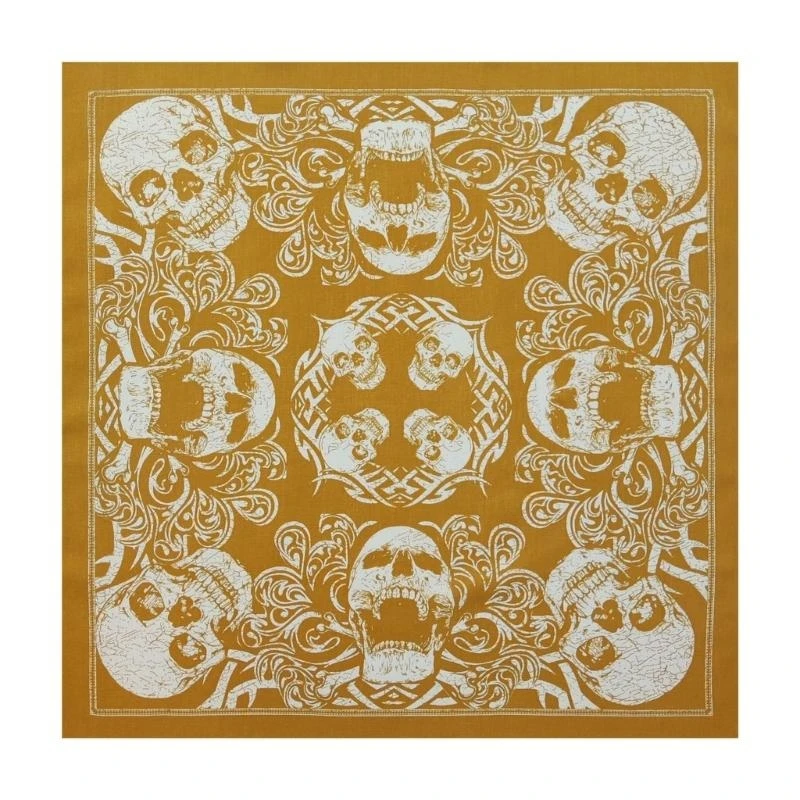 39BD Erwachsene Unisex Radfahren Halstuch Western Skull Print Bandanas für Street Dance – Detail 1