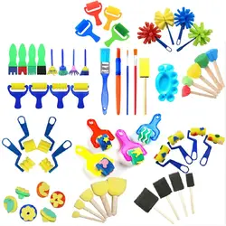 Sponge Brush Sponge Stamp Brush Kits EVA Roller Handmade Creation DIY Sponge Stamp Brush Mushroom Stick Flower Kindergarten