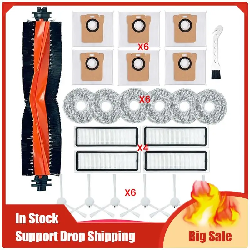 

Лучшие предложения Запасная часть для робота-пылесоса Xiaomi X20+ / X10+ Основная боковая щетка Швабра Ткань Hepa Фильтры Мешки для пыли