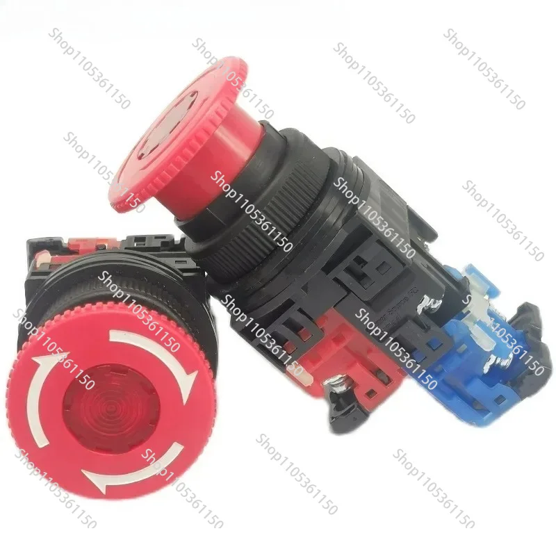 1PC  AR30VOL-11E3R/M4R emergency stop with light self-locking stop button switch AR30V0L