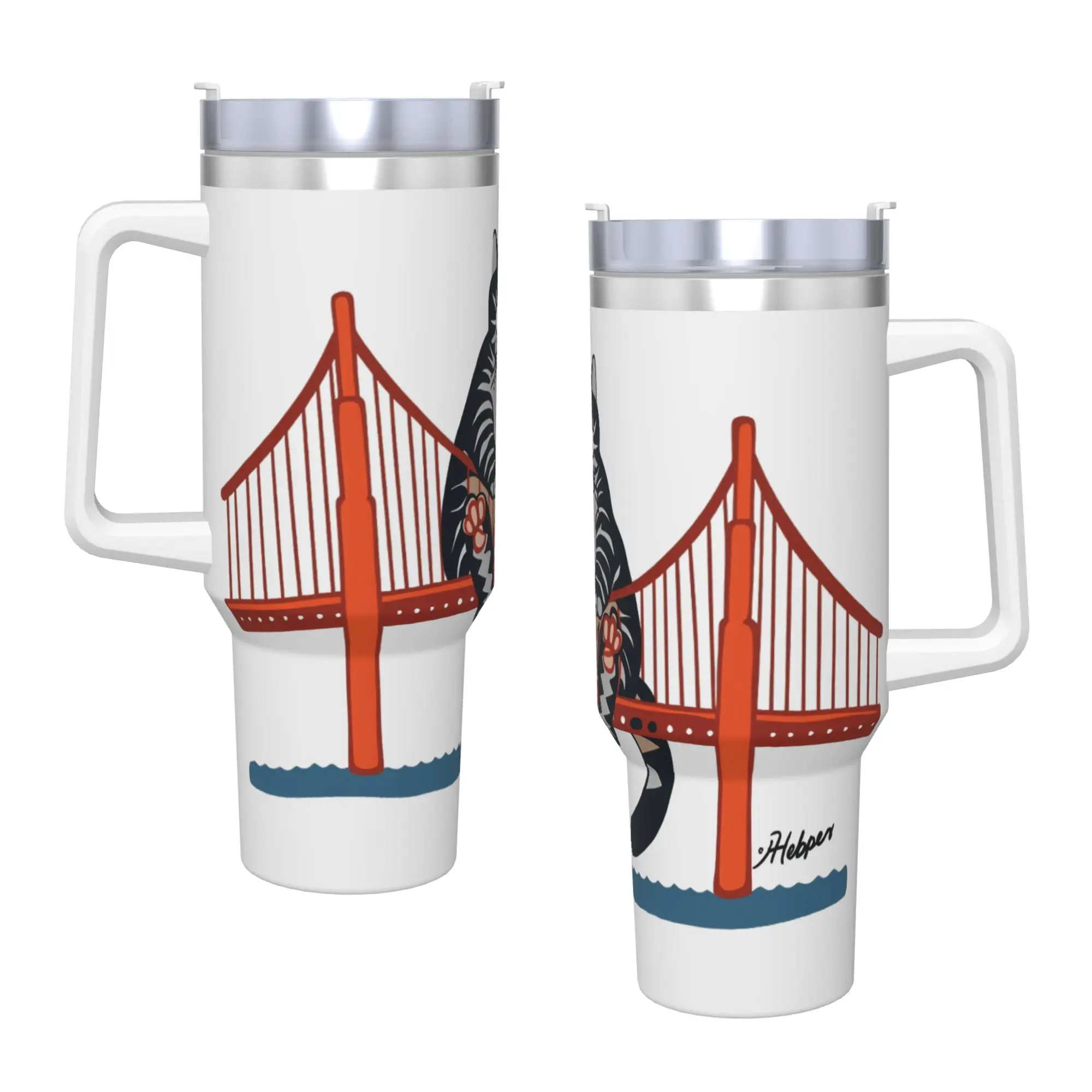 Project Hail Mary 2026 Tumbler Ryan Gosling B Kliban Cat San Francisco Cold and Hot Water Bottle Stainless Steel Thermal Mug