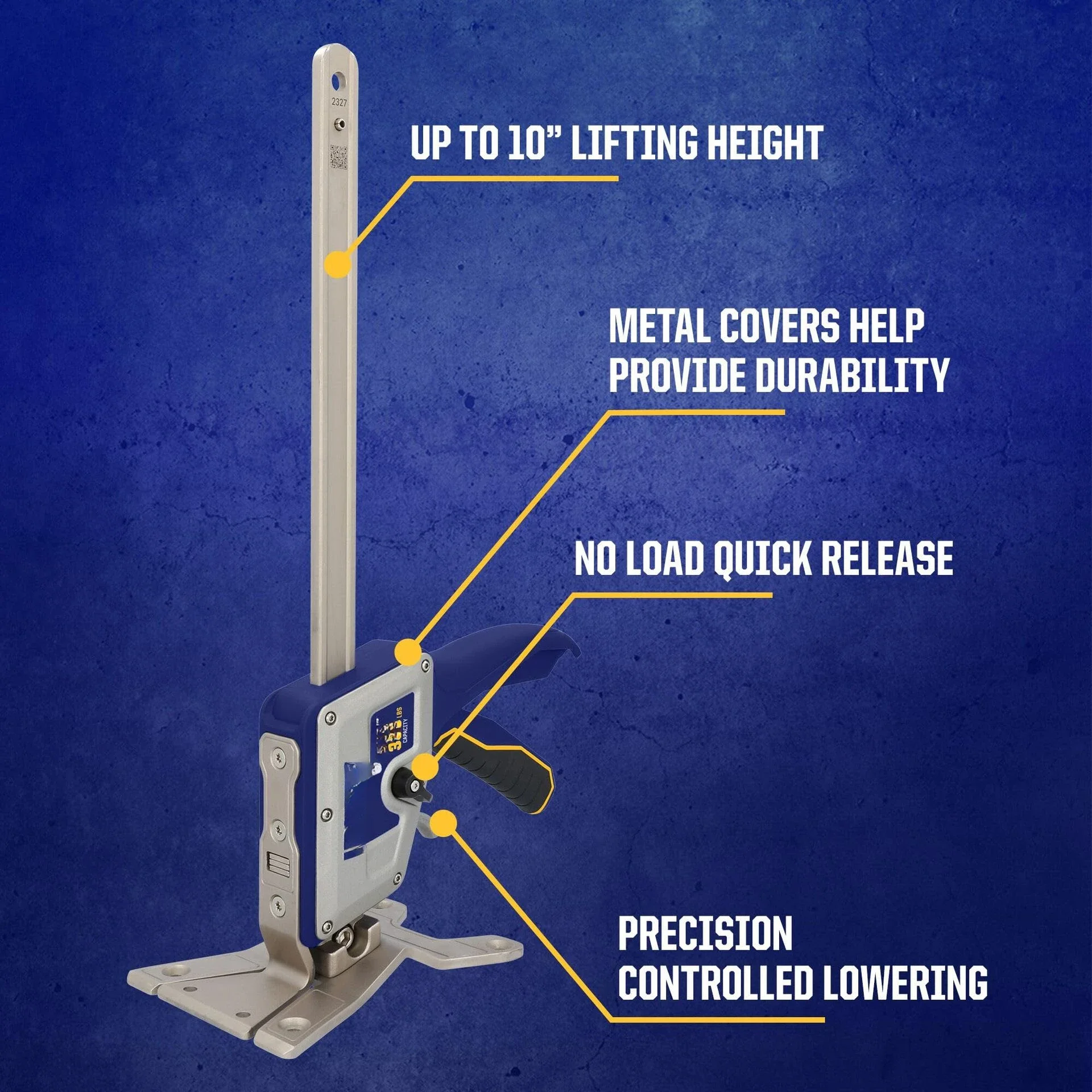 Construction jacks Manual lifting jack tool lifts up to 10 inches Load bearing 330 pounds