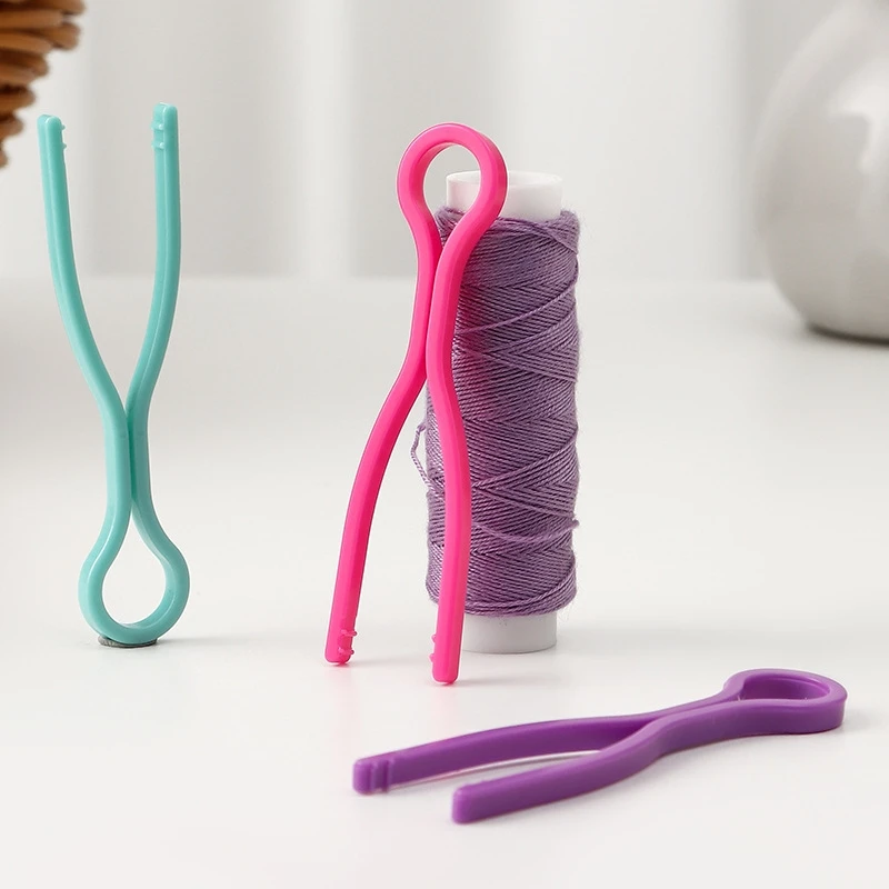 10/30/50 Stück Bunte Plastik-Nähspulen-Clips, Fadenhalter, Spulen-Aufbewahrungshalter, Spulen-Organizer, DIY-Nähzubehör – Detail 6