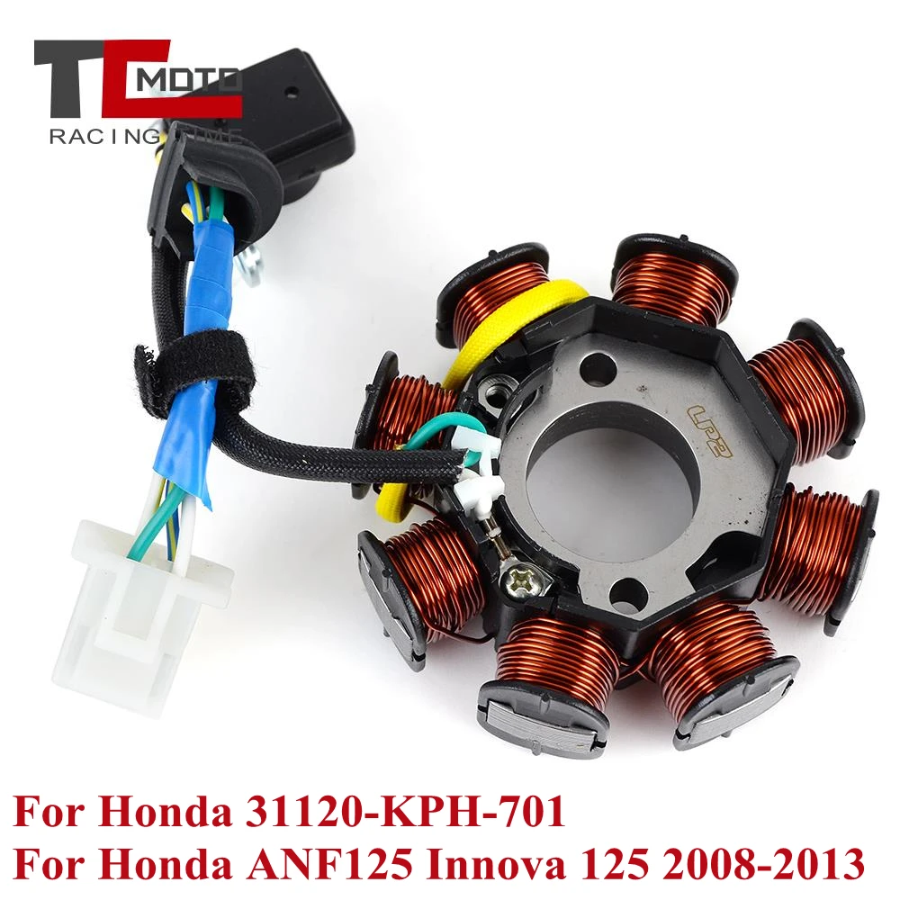 

Motorcycle Stator Coil for Honda ANF125 Innova 125 2008 2009 2010 2011 2012 2013 31120-KPH-701 Magneto Generator Coil ANF 125