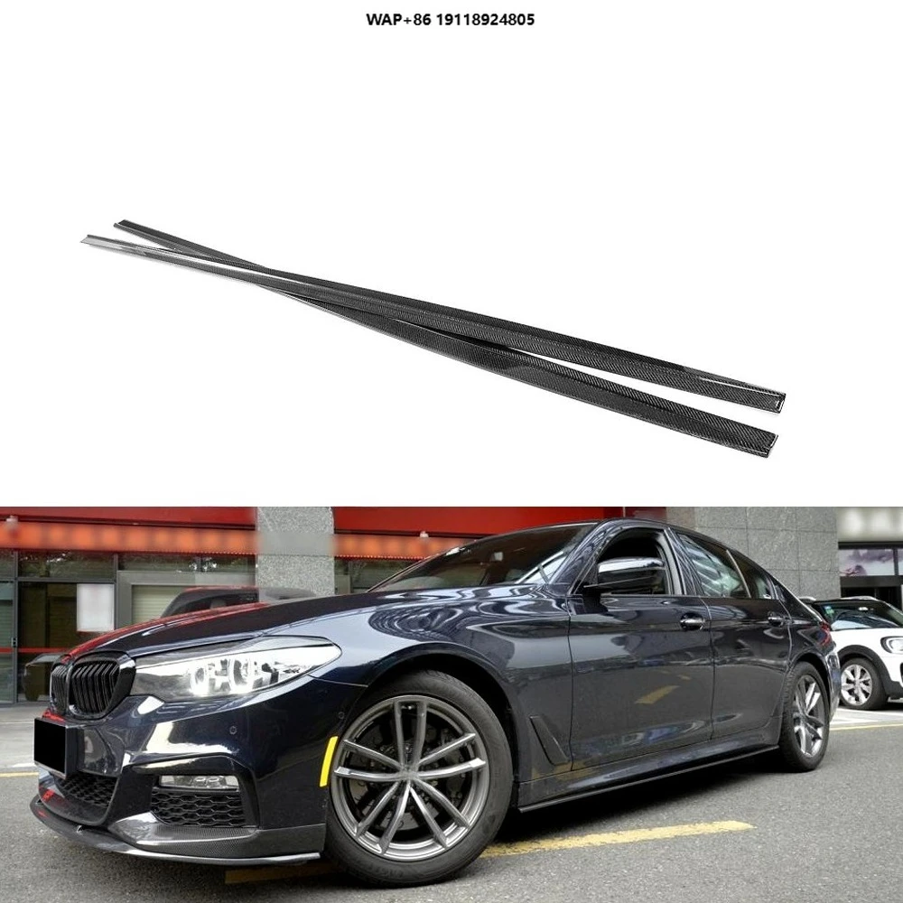 

5 Series G30 Carbon Fiber Side Skirts Extension for B-MW 5 Series G30 540i M Sport Sedan 4-Door 2017-2019