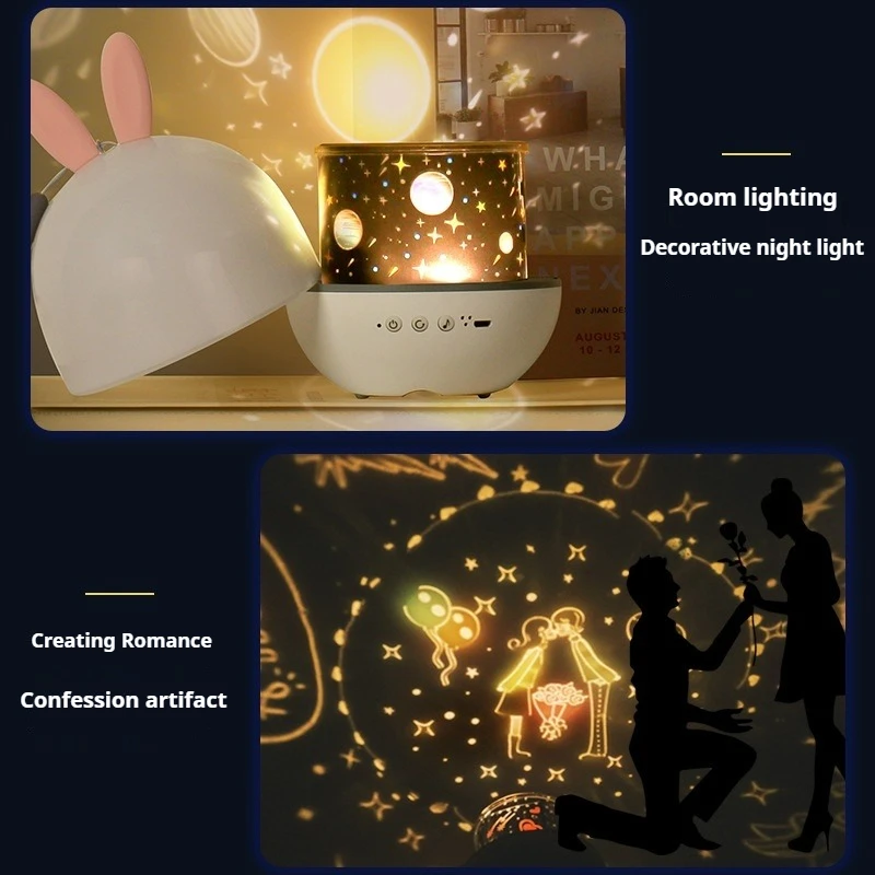 2025 new night light room decoration projection light bedroom LED light