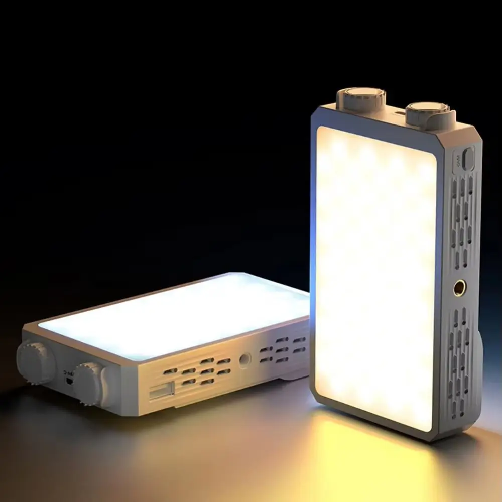 40W RGB LEDカメラライト 2800-9000K 4400mAhバッテリー ポケット撮影ライト 3色ライト ハイパワー ミニLEDビデオランプ