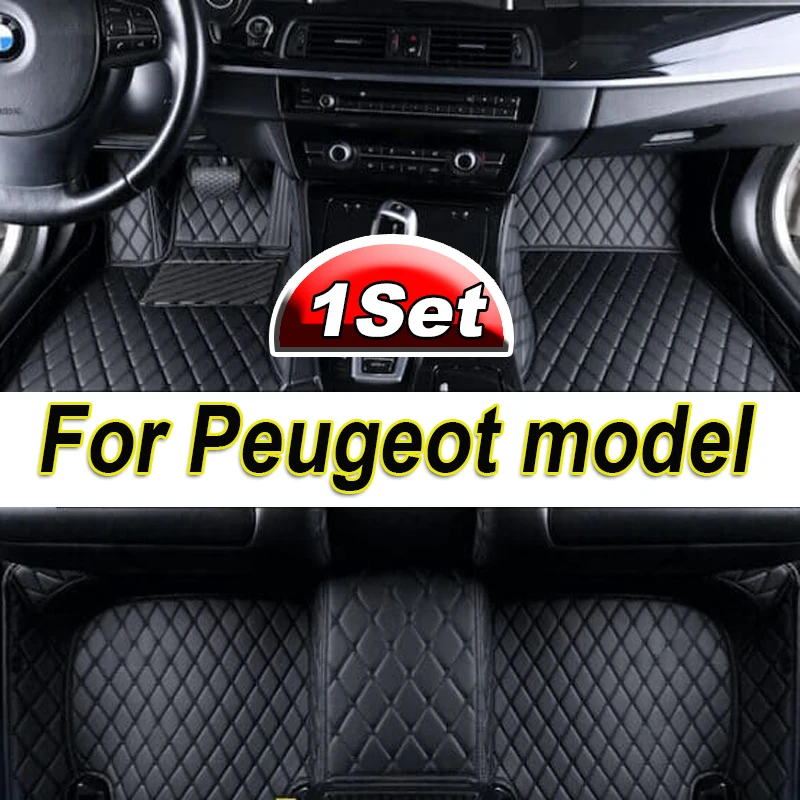 

Car Floor Mats For Peugeot 108 208 308SW RCZ 307CC 107 406 2022 2023 Car Accessories