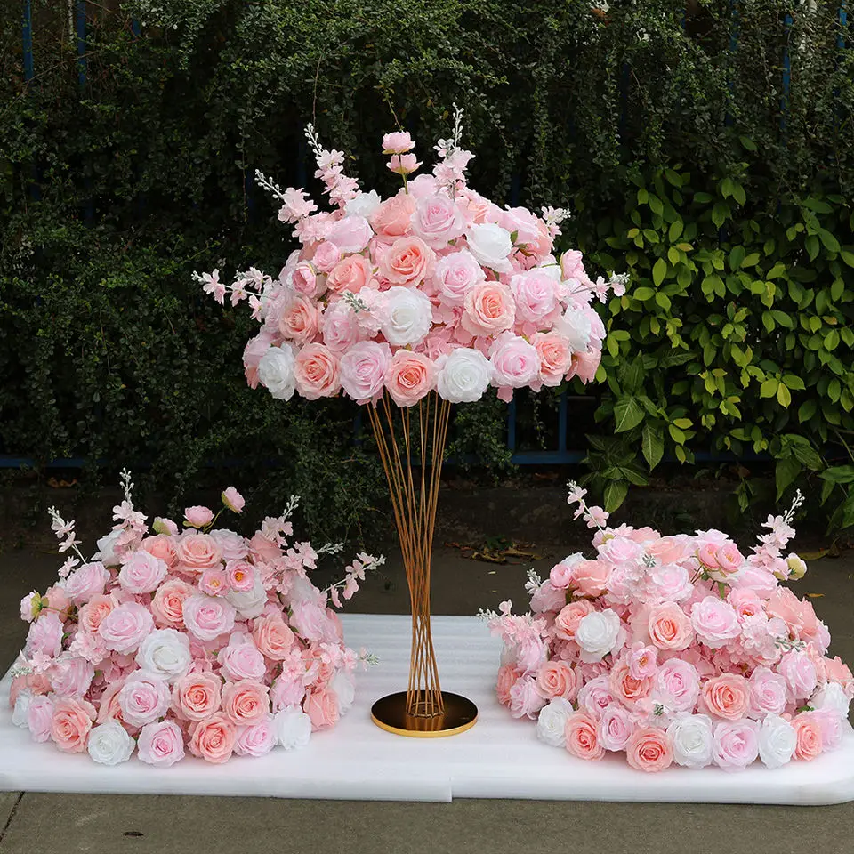 

Custom flowers, wedding decorations, table decorations, silk roses, artificial flower balls, wedding decorations