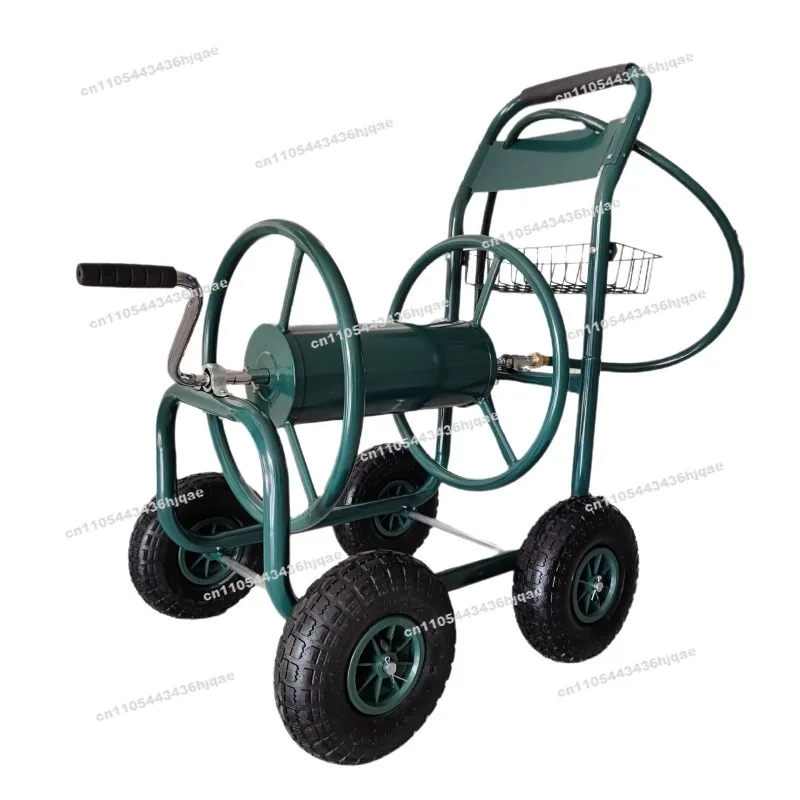 Garden Water Pipe Car Gardening Watering Reel Car Hand Push Water Pipe Storage  Garden Tool Car