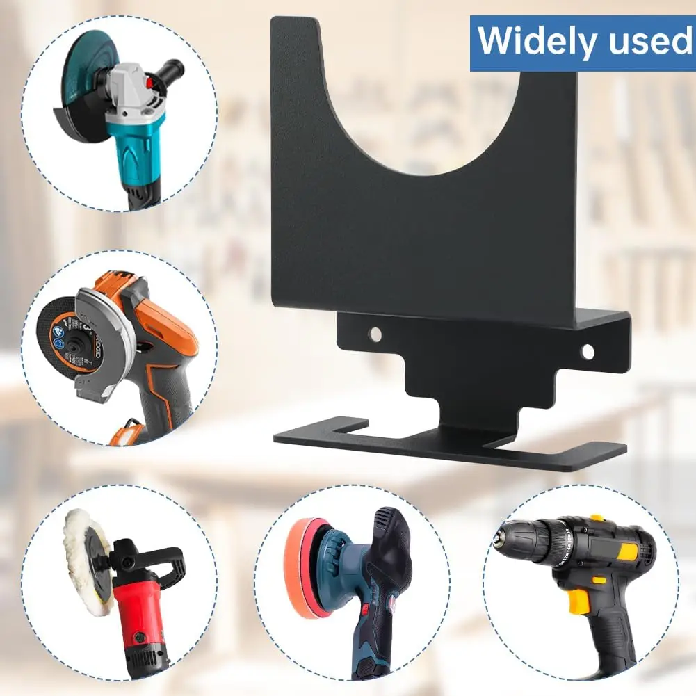 2Pcs/4Pcs Angle Grinder Holder Angle Grinder Stand Multipurpose Wall Mounted Bracket Polisher Holder for Shops Workbench