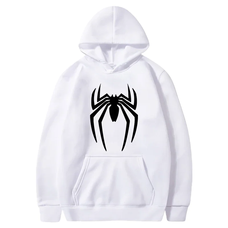 Autumn new fashion outdoor comfort clothing pullover 2D spider print adult MEN'S casual long sleeve hoodie tops sports style