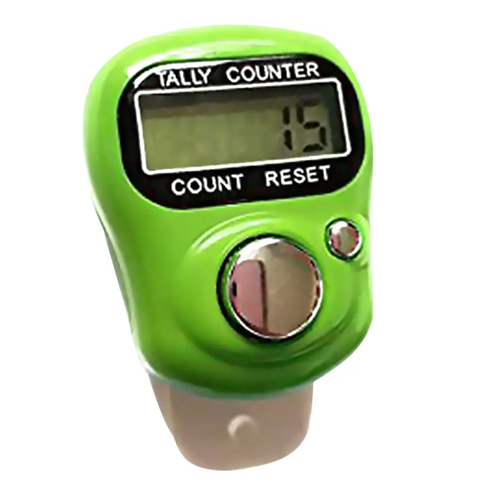 5-Digit Tally Counter Portable Knitting Row Crochets Handheld Clicker Resettable Reusable Number Tracker Household