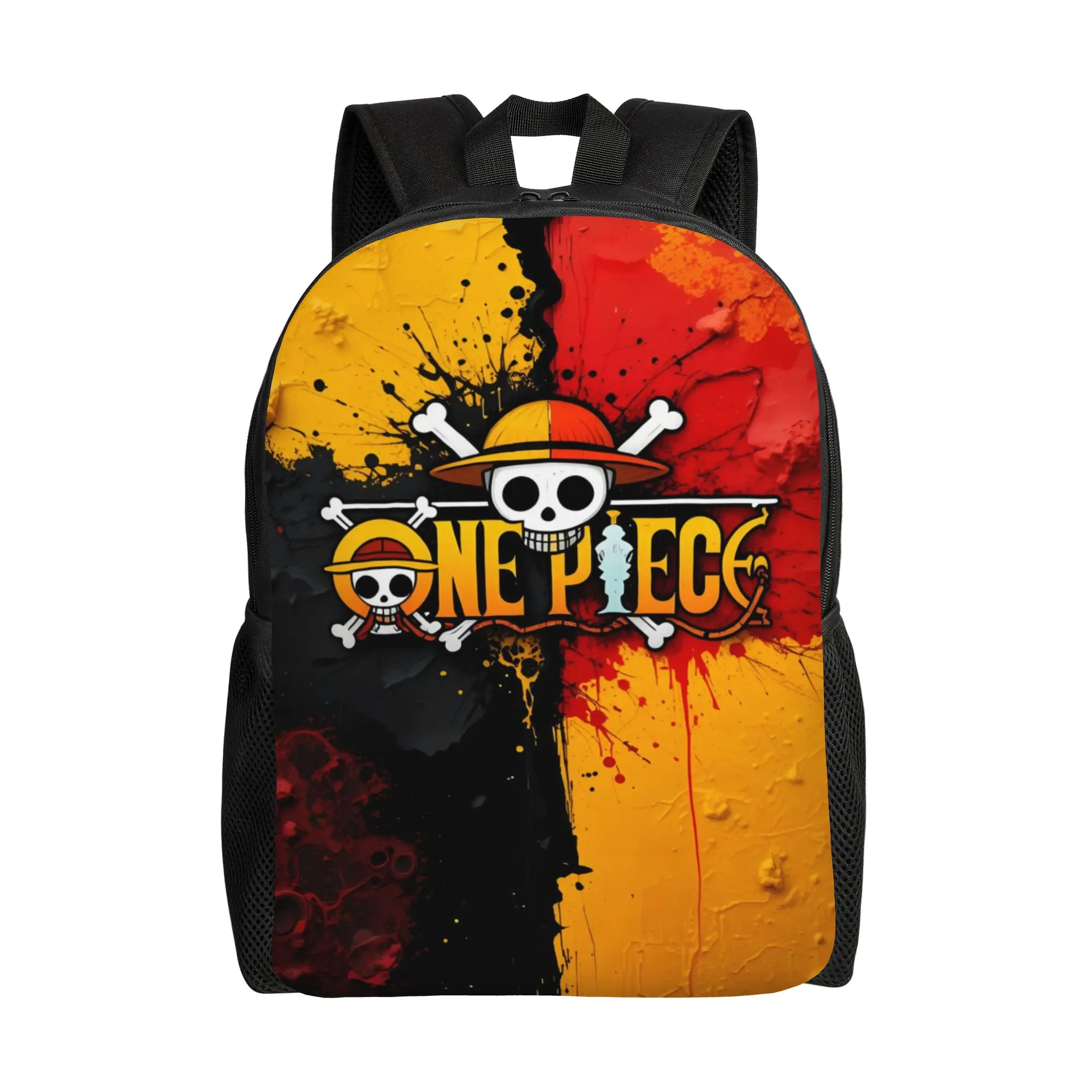 

Custom One P-Pieces Luffys Backpack for Men Women Waterproof College School Straw Hat Pirates Skull Bag Printing Bookbags