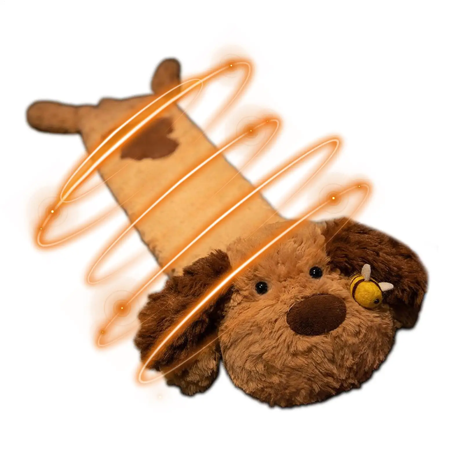 

Rubber Hot Water Bag 29.5 Inch Plush Long Bee Dog Warming Supplies Hot Water Bottle For Home Offices School Outdoor Travel Hotel