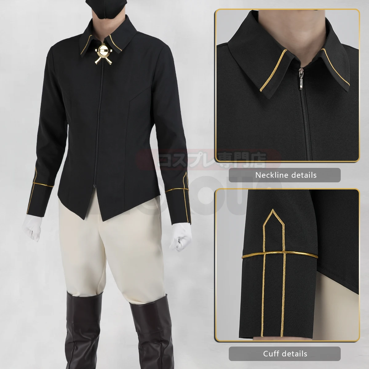 HOLOUN Seraph Of The End Anime Mikaela Hyakuya Cosplay Costume Cloak Jacket Pants Shirt Halloween Christmas Convention