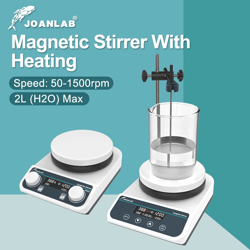 JOANLAB Magnetic Stirrer With Heating Stirrer Laboratory Thermostatic Digital Display Magnetic Mixer Hot Plate 110v ~ 220v