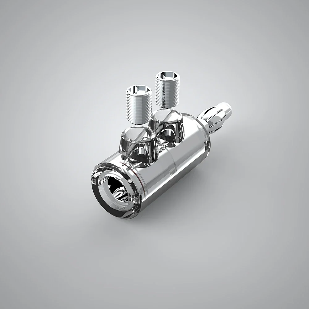 Audiocrast B553R الروديوم مطلي 4 مللي متر محطات مكبر الصوت سلك موصل الموز التوصيل برغي قفل مهائي كابلات